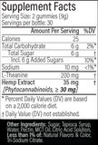 HEMP One Thirteen Relax Sour Gummies Blueberry Pomegranate 60 Gummies