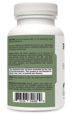 B Active Complex – Complete Vitamin B Complex for Energy & Stress Support