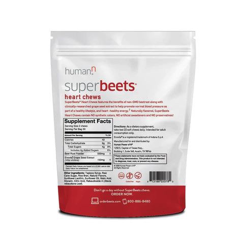 Superbeets Heart Chews 60 ct.