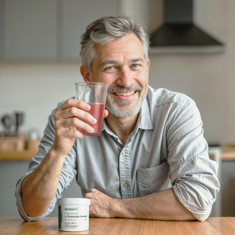 Neuro Magnesium L-Threonate Powder – Brain, Memory & Sleep Support | RetzlerRx® BERRY FLAVOR