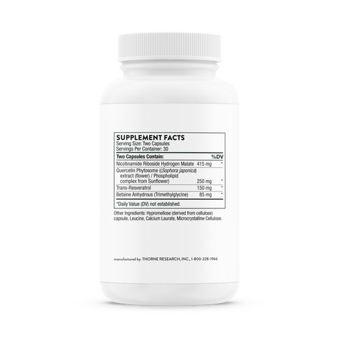 Thorne ResveraCel® – Advanced NAD+ Booster with Nicotinamide Riboside