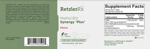 Methyl B-12 Synergy Plus – Activated B12 & Folate Energy Support | RetzlerRx®