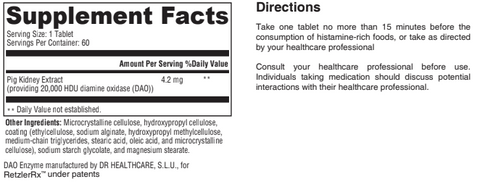 Hist Arrest – Diamine Oxidase (DAO) Histamine Support | RetzlerRx®