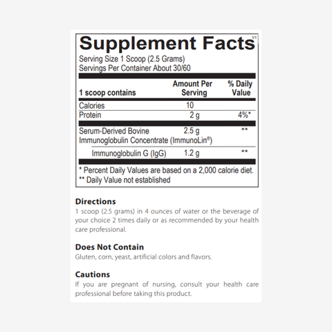 Synergy IgG DF – Dairy-Free Immunoglobulin Concentrate for Gut & Immune Health