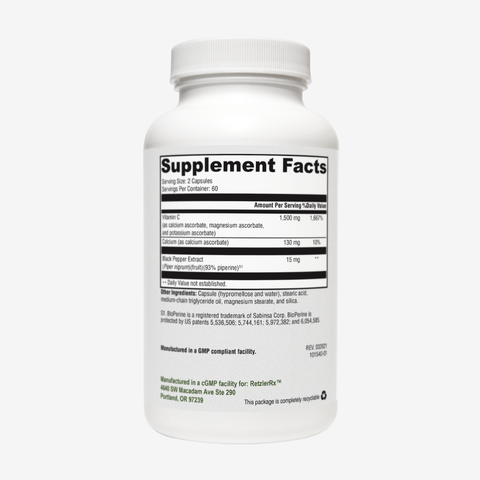 Synergy "C" 1500 mg – Advanced Vitamin C with BioPerine®