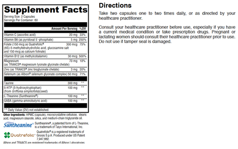 Brain Calm Extra Strength | Suntheanine® for Focus & Relaxation
