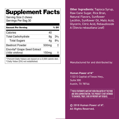 Superbeets Heart Chews 60 ct.