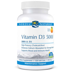 Nordic Naturals D3 5000 120 Softgels (Orange)