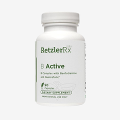 B Active Complex by Dr. RetzlerRx® - Vitamin B Complex - Benfotiamine, Methylfolate, Biotin, Vitamin B6 - Vitamin B12 (Methylcobalamin b12) - Adrenal Support & Mood Support Supplement (90 Capsules)
