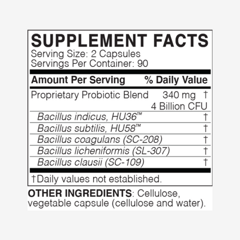 MegaSporeBiotic 180 Capsules by Microbiome Labs