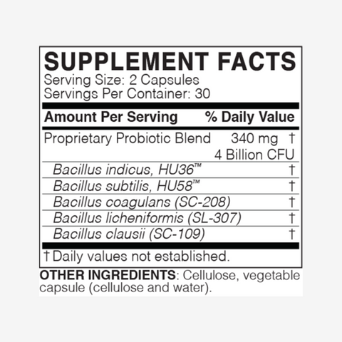 MegaSporeBiotic 60 Capsules by Microbiome Labs