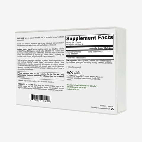 Probiotic Synergy Control - Gut Health with HOWARU® B420