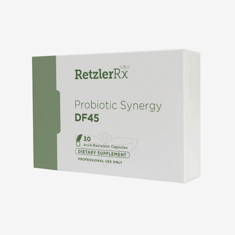 Probiotic Synergy DF45 with HOWARU®, FLORAFIT®, HN001®, and HN019® for targeted gut health