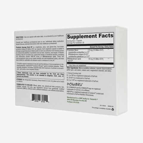 Probiotic Synergy Daily DF - 30 Billion CFU with HOWARU® B420 - 30 ct.