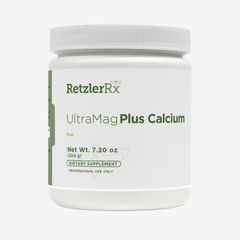 RetzlerRx® UltraMag Plus Calcium | Patented Albion® Calcium & Magnesium Supplement | Highly Absorbable & Gentle on Digestion | 30 Servings