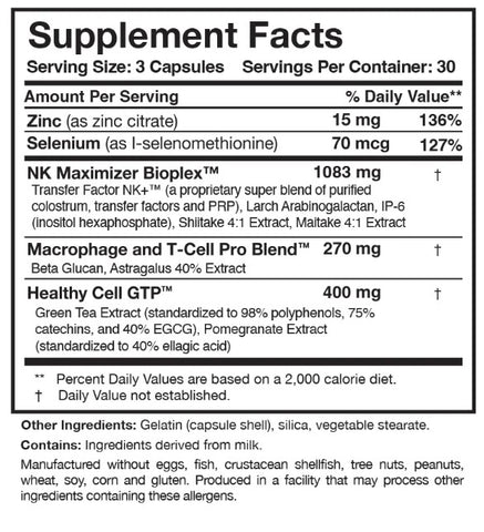 Researched Nutritionals® Transfer Factor Multi-Immune w/ Mushrooms™