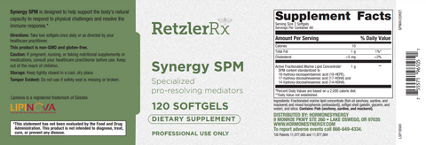 Synergy SPM - Specialized Pro-resolving Mediators - 120 Count by RetzlerRx™