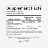 Synergy D3K2 PRO – 5,000 IU Vitamin D3 + 180 mcg K2 for Optimal Health