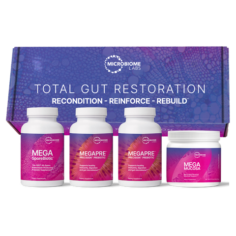 Total Gut Restoration Kit 3 (MP Caps MM Powder) by Microbiome Labs