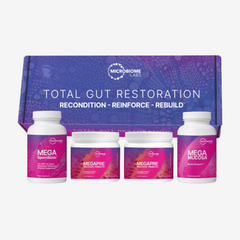Total Gut Restoration Kit 4 (MP Powder MM Caps) by Microbiome Labs