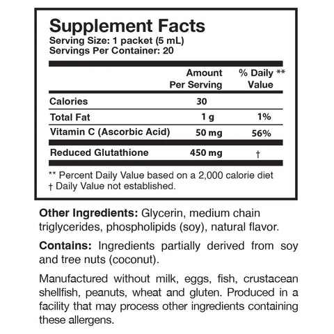 Tri-Fortify® Liposomal Glutathione Packets Orange - 20 Servings by Researched Nutritionals®®
