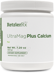 RetzlerRx® UltraMag Plus Calcium | Patented Albion® Calcium & Magnesium Supplement | Highly Absorbable & Gentle on Digestion | 30 Servings