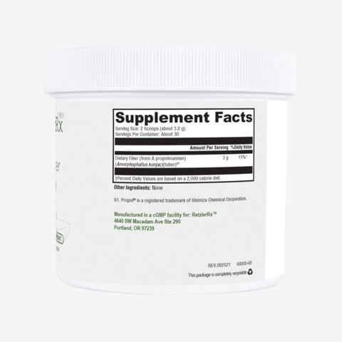 Ultra Fiber Synergy Powder - 100% Natural Soluble Propolmannan Fiber