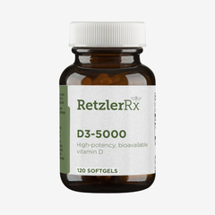 Vitamin D3 5000 IU - High Potency, Bioavailable | 120 Softgels