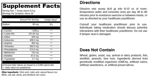AnabolX Amino Acid Complex - Fruit Punch | EAAs & BCAAs for Muscle Growth, Recovery & Endurance | Non-GMO, Gluten-Free