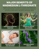 Magnesium L-Threonate Powder by RetzlerRx® | Brain Health & Cognitive Support | Magtein UNFLAVORED