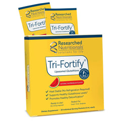 Tri-Fortify® Liposomal Glutathione packets Watermelon 20 Servings by Researched Nutritionals®