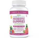 Kids Nordic Naturals Flora Probiotic Gummies Merry Berry Punch 60 Gummies