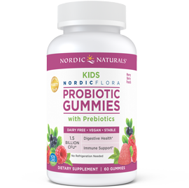 Kids Nordic Naturals Flora Probiotic Gummies Merry Berry Punch 60 Gummies