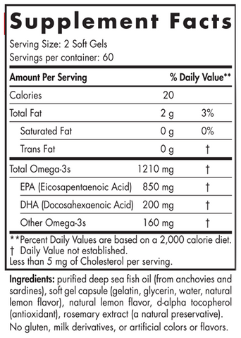 Nordic Naturals ProEPA 120 Softgels