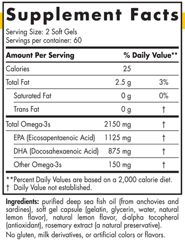 Nordic Naturals ProOmega 2000 120 Softgels