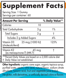 Nordic Naturals Vitamin D3+K2 Gummies Pomegranate 60 Gummies