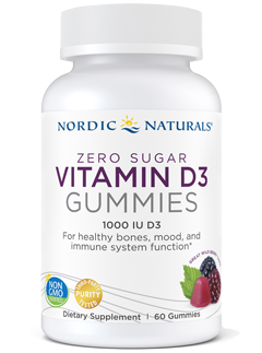 Nordic Naturals Zero Sugar Vitamin D3 Gummies 60 Gummies