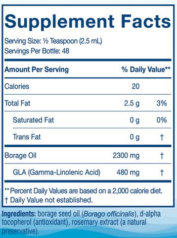 Nordic Naturals Beauty Borage Oil 4 fl oz