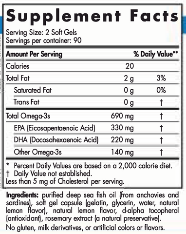 Nordic Naturals Arctic Omega 180 Softgels
