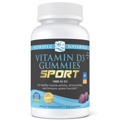 Nordic Naturals Vitamin D3 Gummies Sport 120 Gummies