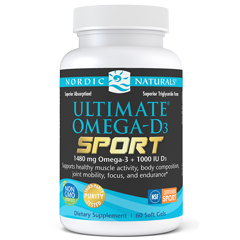 Nordic Naturals Ultimate Omega-D3 Sport 60 Softgels
