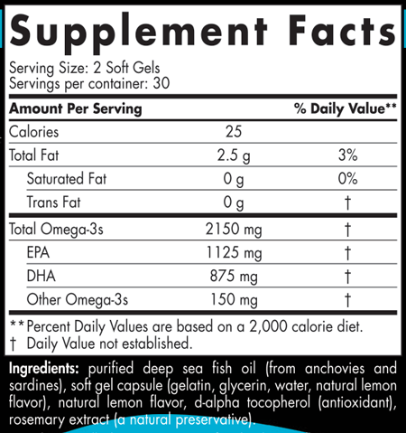 Nordic Naturals Ultimate Omega 2X Sport 60 Softgels