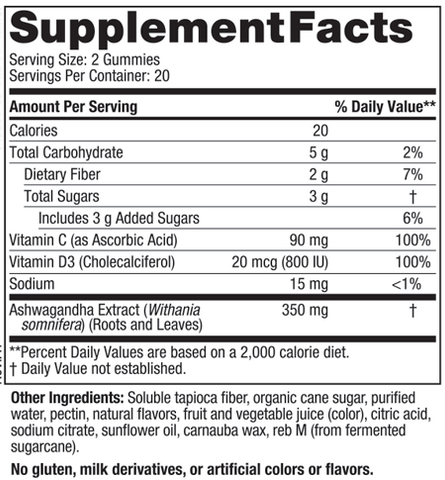 Nordic Naturals Stress Relief Gummies 40 Gummies