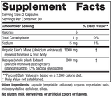 Nordic Naturals Cognition Mushroom Complex 60 Capsules