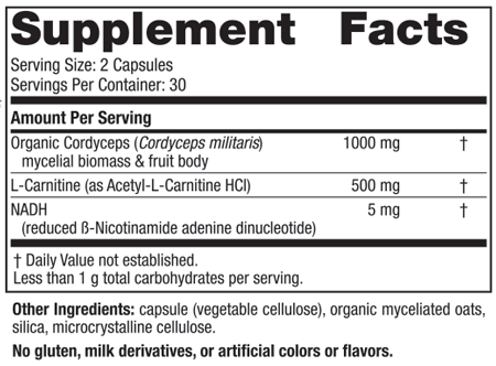 Nordic Naturals Energy Mushroom Complex 60 Capsules