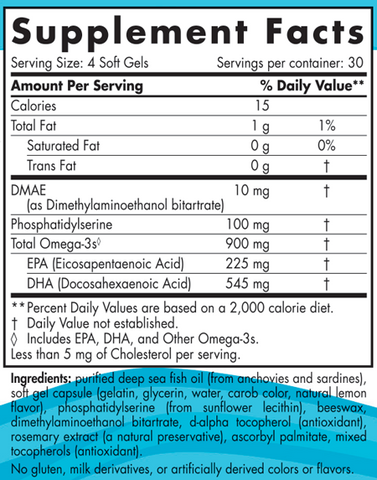 Nordic Naturals Omega Focus Jr 120 Softgels