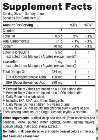 Nordic Naturals Children's Eye Health Gummies Strawberry Lemonade 30 Gummies
