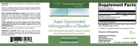 Ashwagandha w/ Shoden® 35% withanolide glycosides by RetzlerRx™
