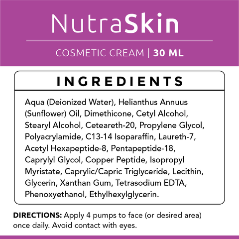 NutraSkin - Cosmetic Peptide Wrinkle Cream