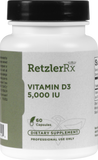 Vitamin D3 5,000 IU 60 capsules by RetzlerRx™